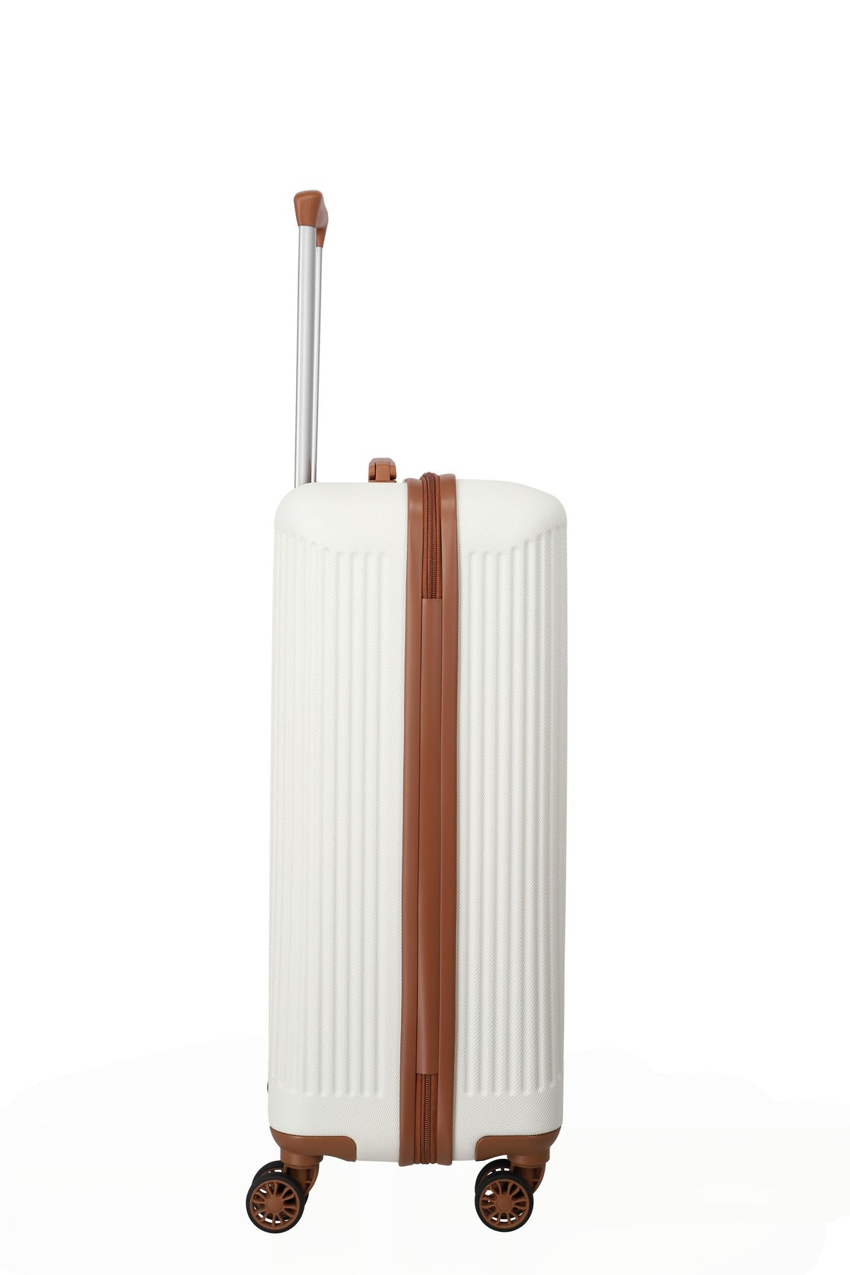 Travelite Unisex adulto Trolley 072348 30 Bianco/Cuoio