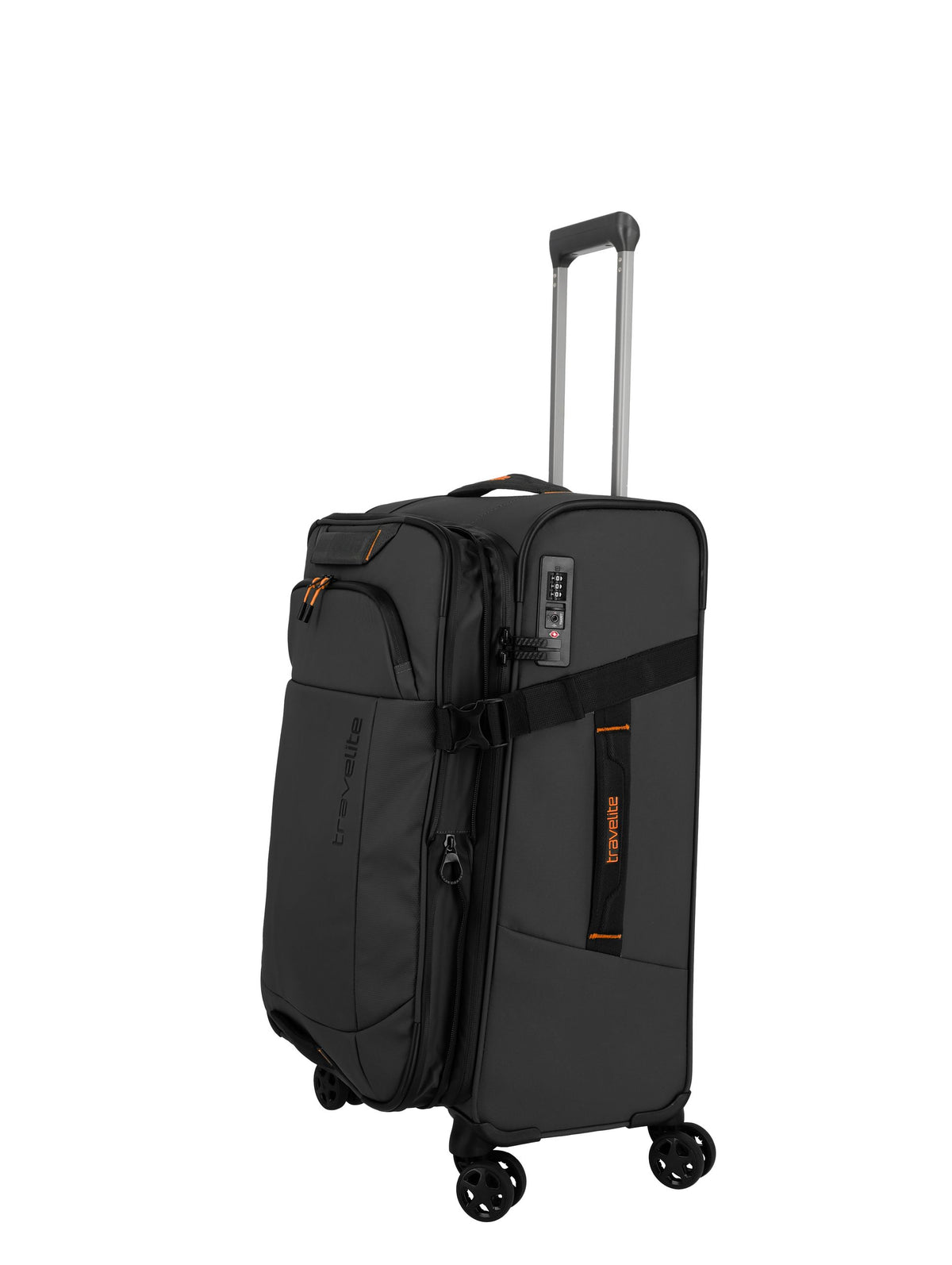 Travelite Unisex adulto Trolley 91048 01 Nero