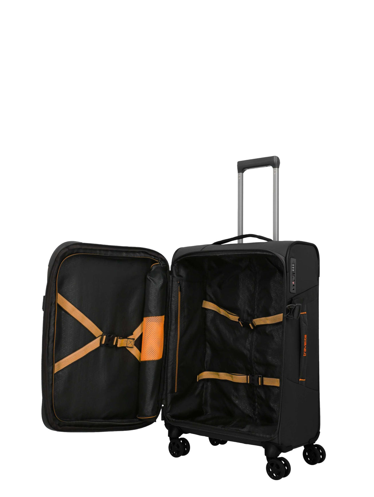Travelite Unisex adulto Trolley 91048 01 Nero