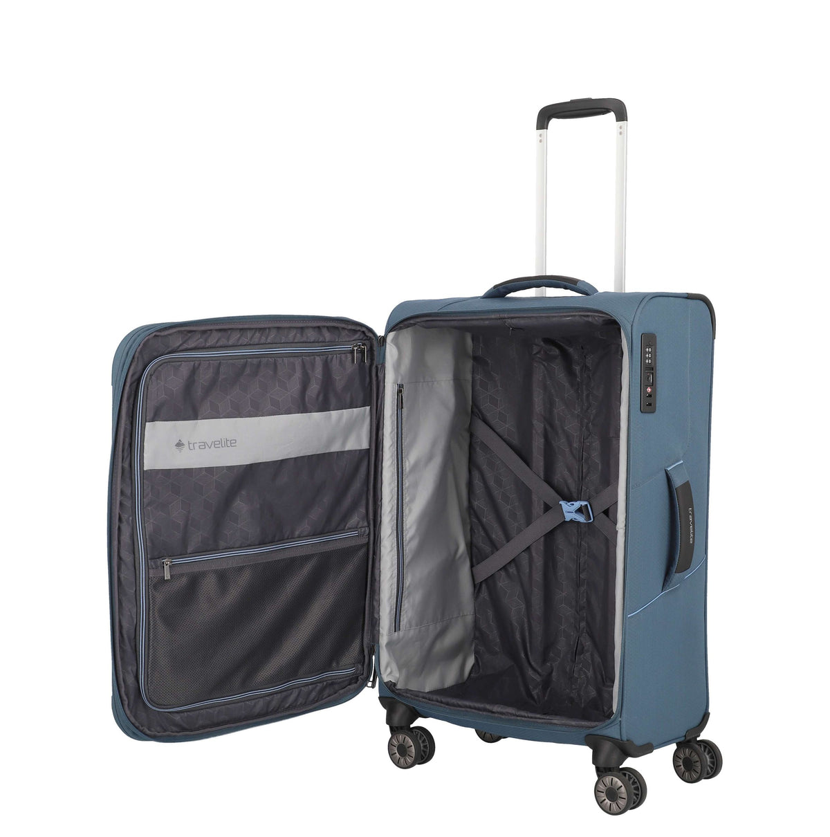 Travelite Unisex adulto Trolley 092647 25 Blu