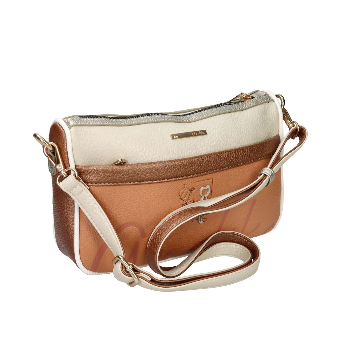 Anekke Donna Borsa a spalla 42603-588-2 Beige/Cuoio