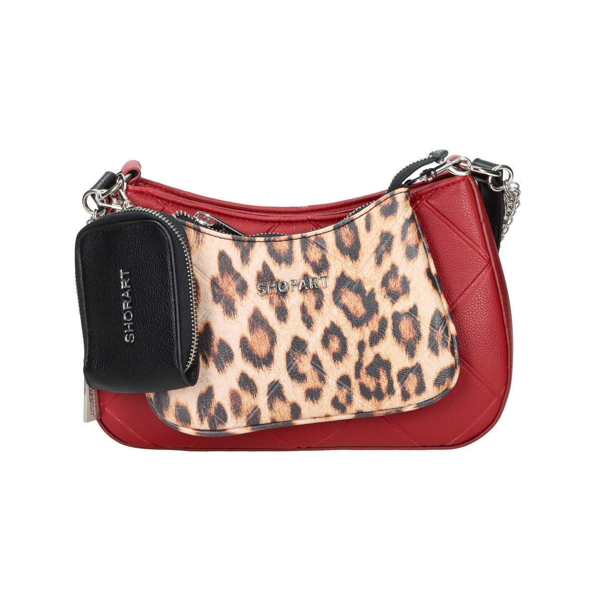 Shop Art Donna Borsa a spalla SAAF241148 Nero/Bordeaux