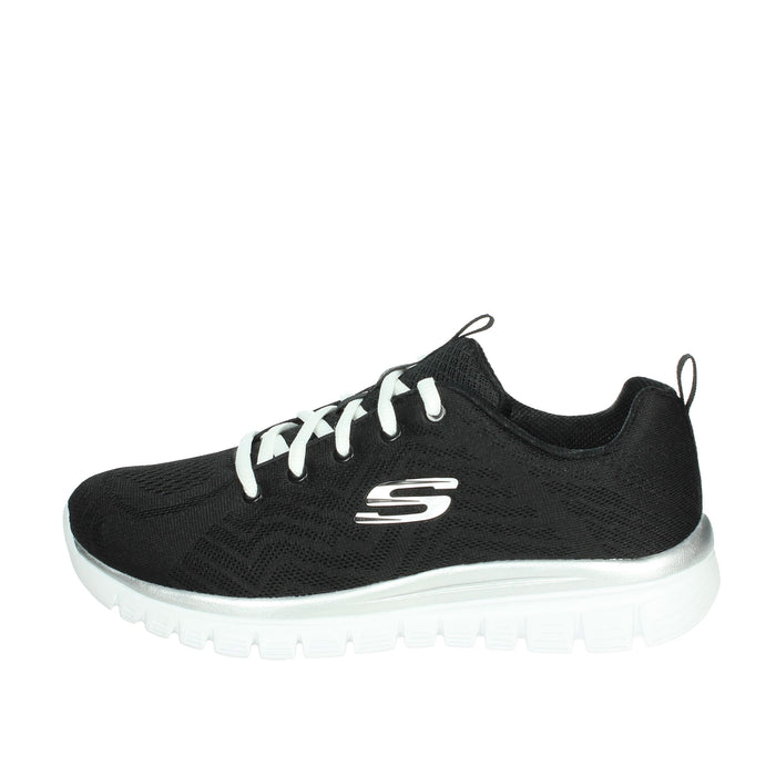 SKECHERS Donna Sneakers 12615W Nero/Bianco