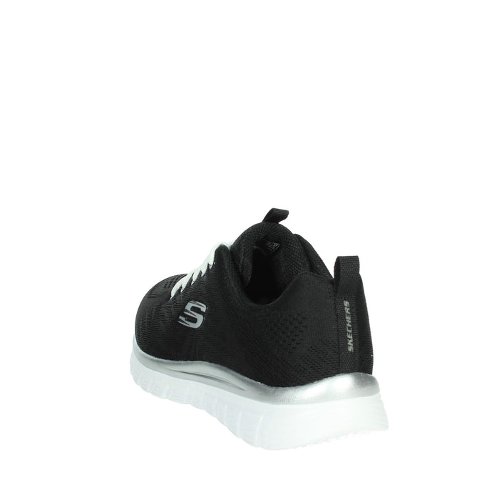 SKECHERS Donna Sneakers 12615W Nero/Bianco