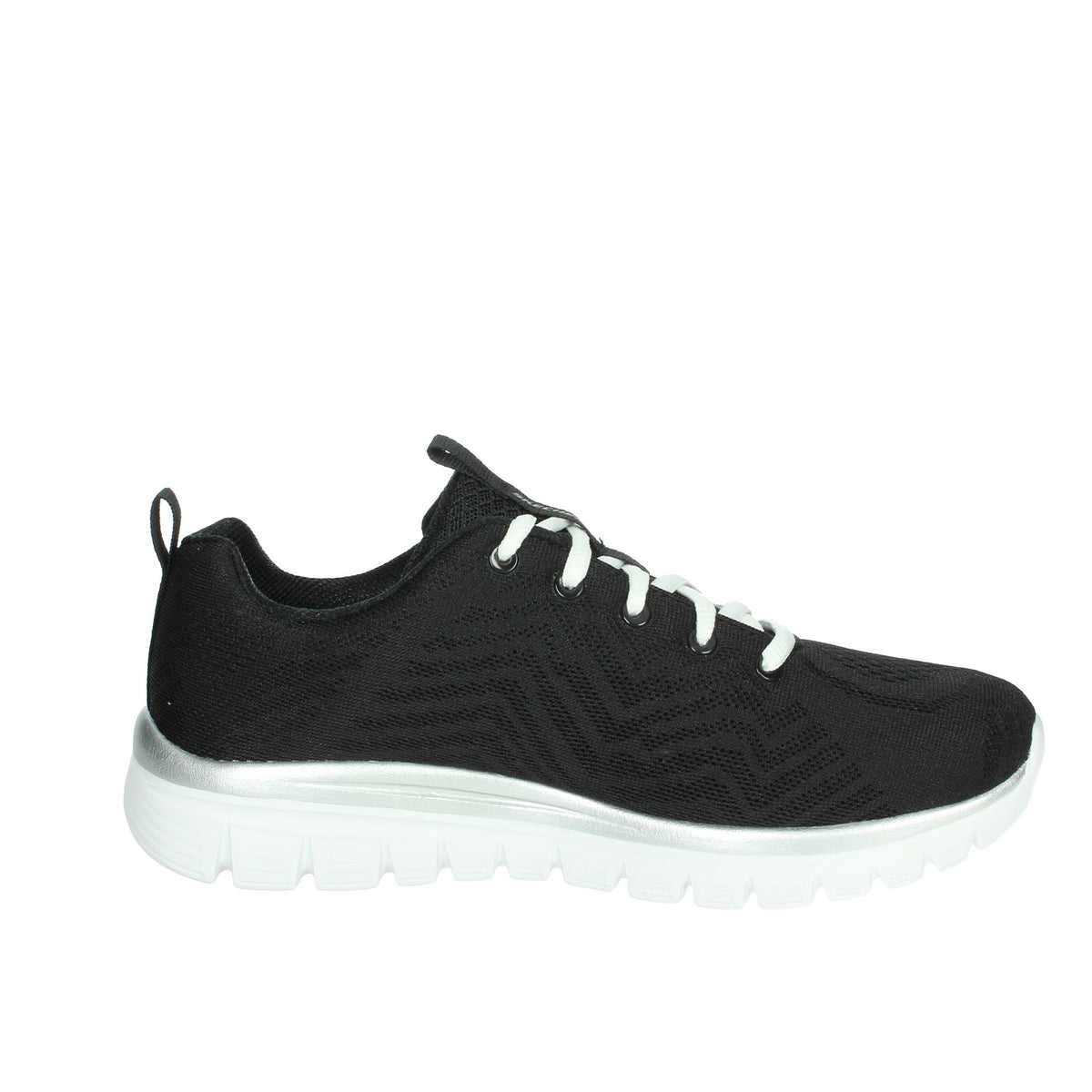 SKECHERS Donna Sneakers 12615W Nero/Bianco