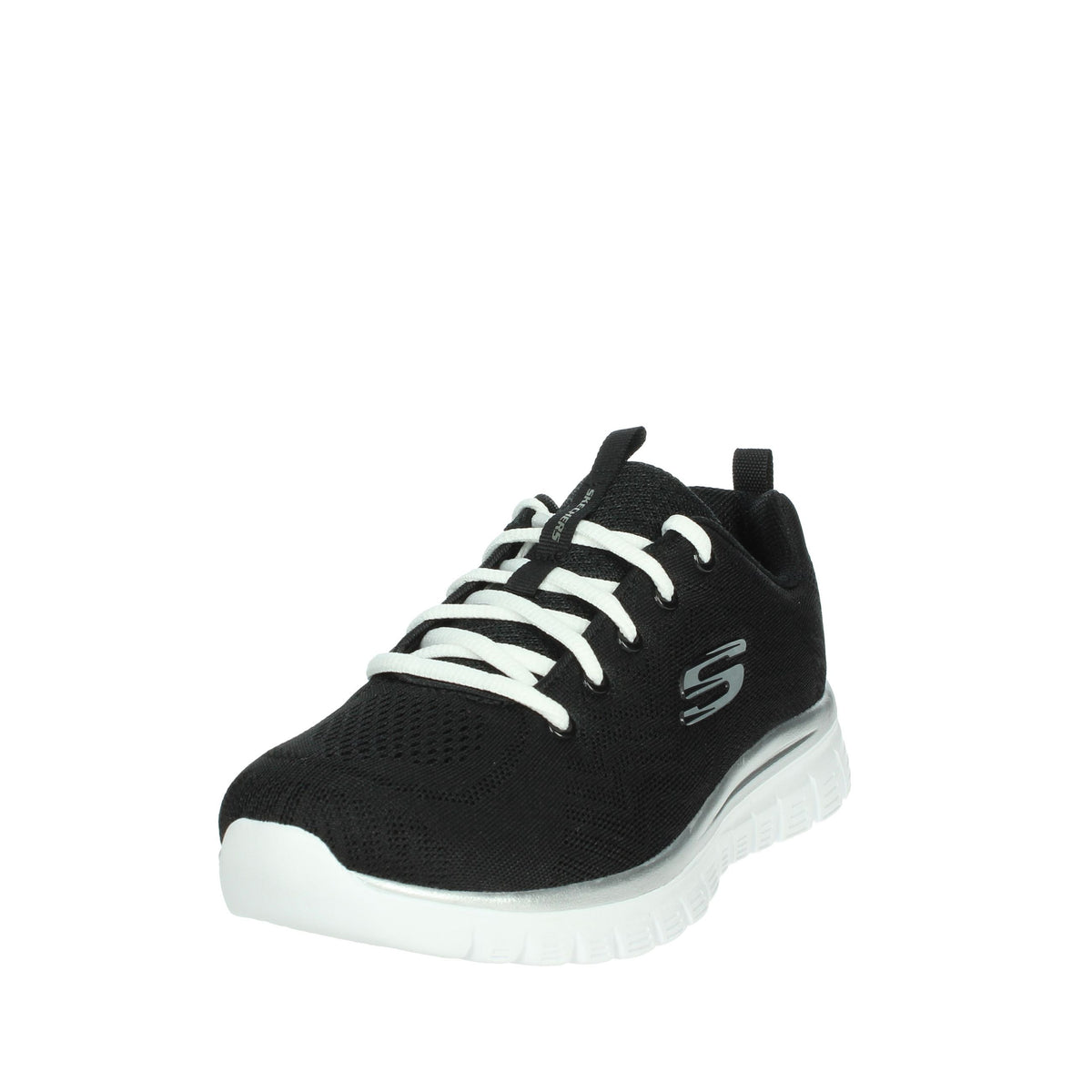 SKECHERS Donna Sneakers 12615W Nero/Bianco