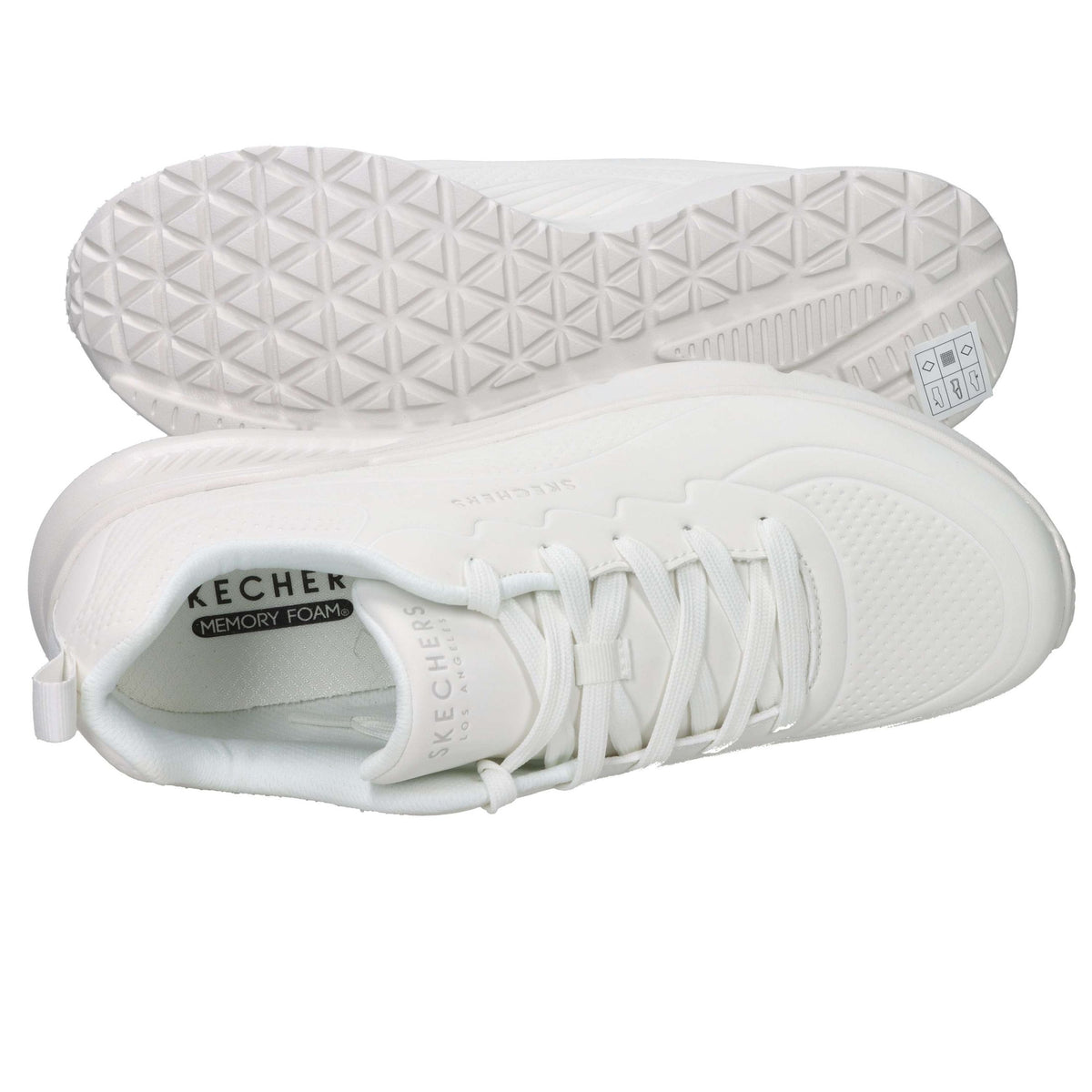 SKECHERS Uomo Sneakers 183120 Bianco