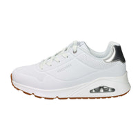 SKECHERS Donna Sneakers bassa 310545L Bianco/Argento