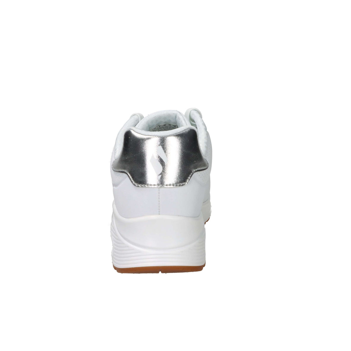 SKECHERS Donna Sneakers bassa 310545L Bianco/Argento