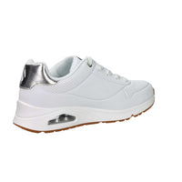 SKECHERS Donna Sneakers bassa 310545L Bianco/Argento