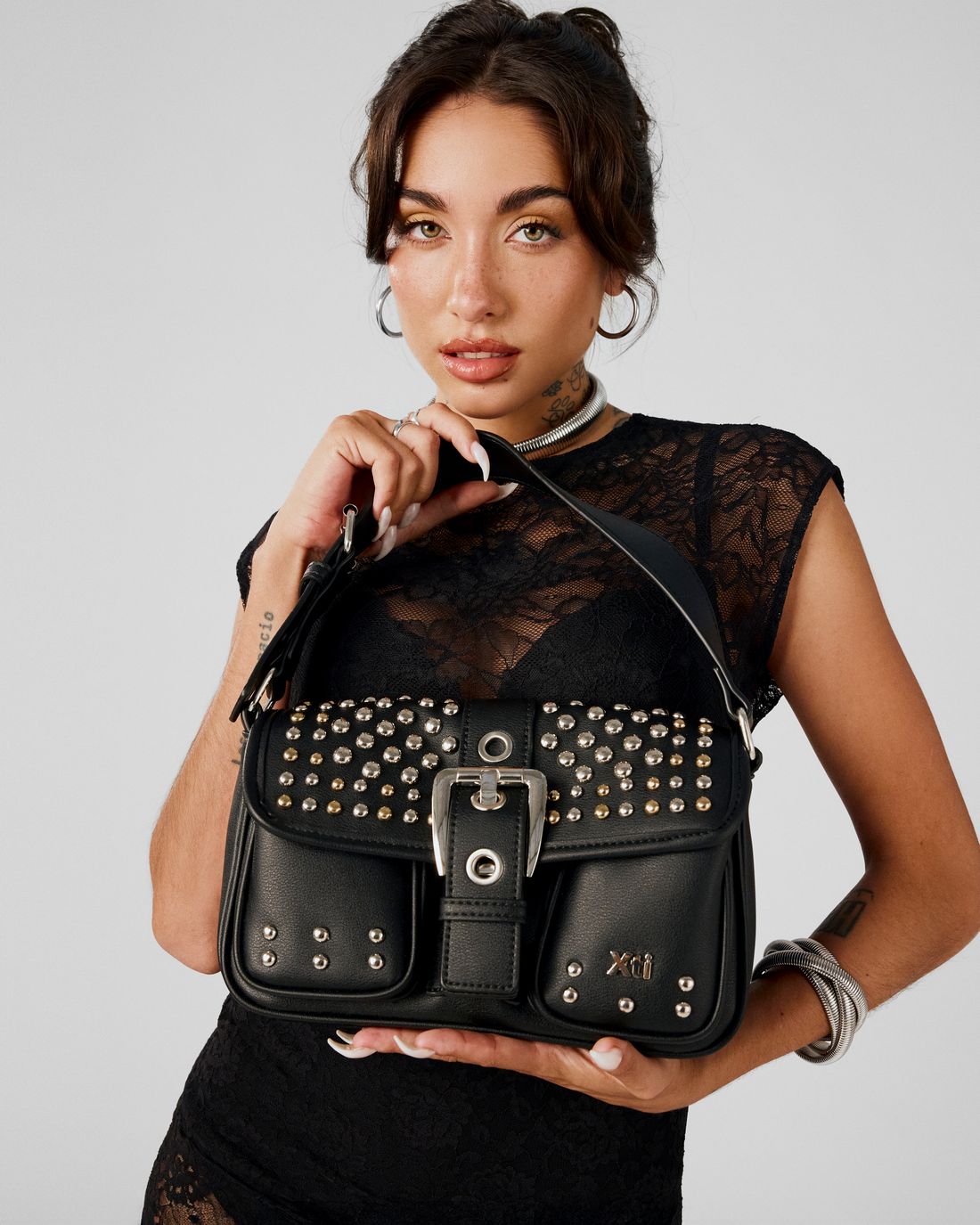 Xti Donna Borsa a spalla 184508 Nero