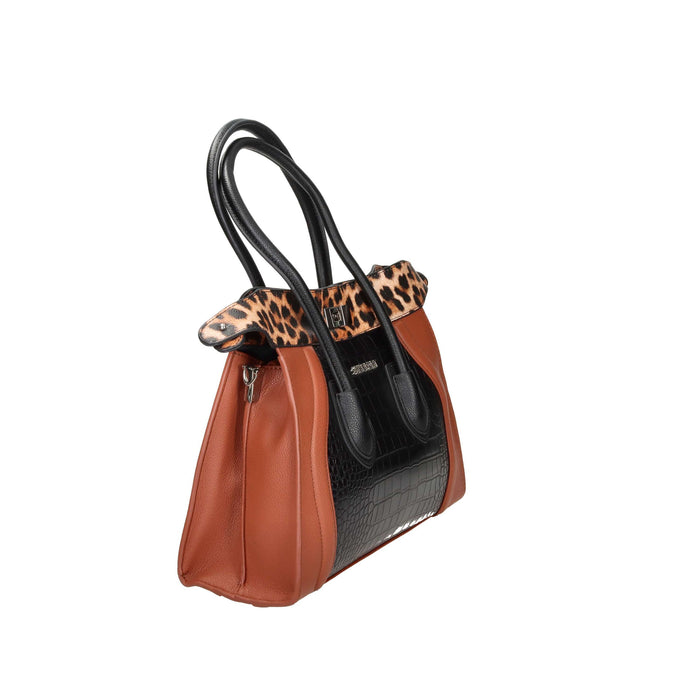 Shop Art Donna Borsa a mano SAAF241104 Nero/Cuoio