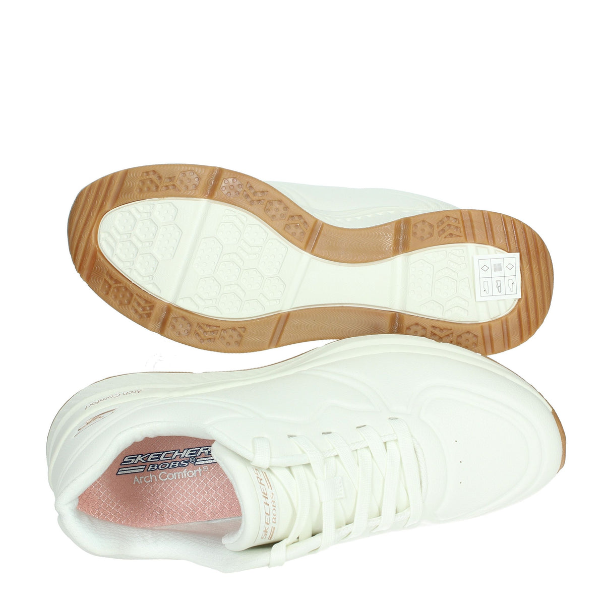 SKECHERS Donna Sneakers bassa 117560 Bianco