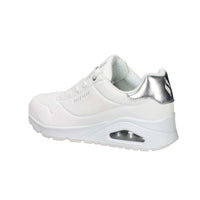 SKECHERS Donna Sneakers bassa 177094 Bianco/Argento