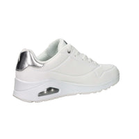 SKECHERS Donna Sneakers bassa 177094 Bianco/Argento
