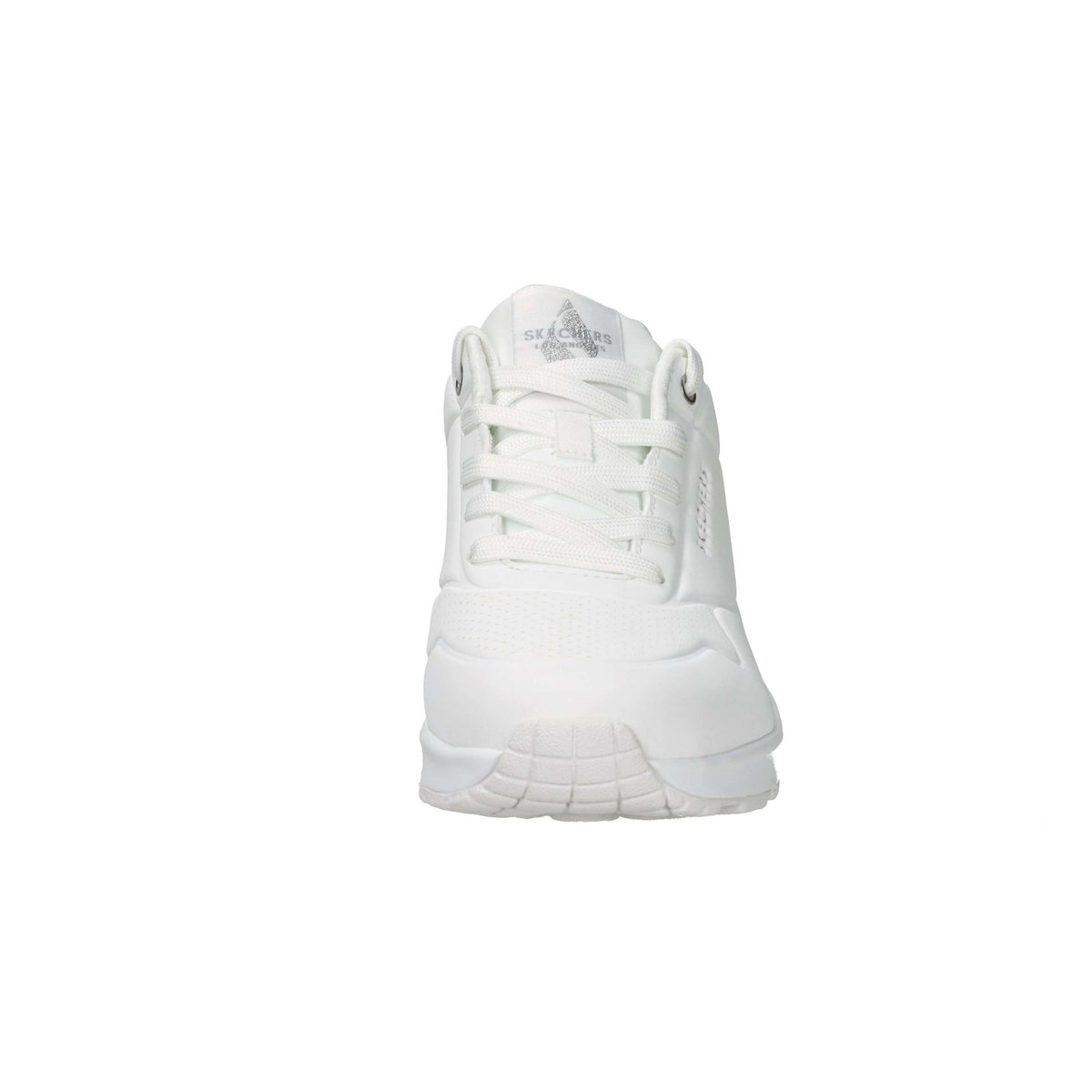SKECHERS Donna Sneakers bassa 177094 Bianco/Argento