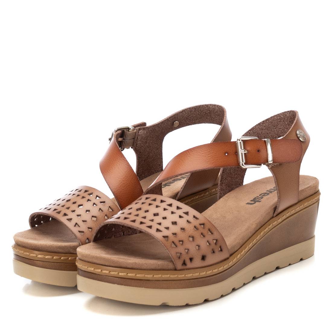 REFRESH Donna Sandali con zeppa 172846 Taupe