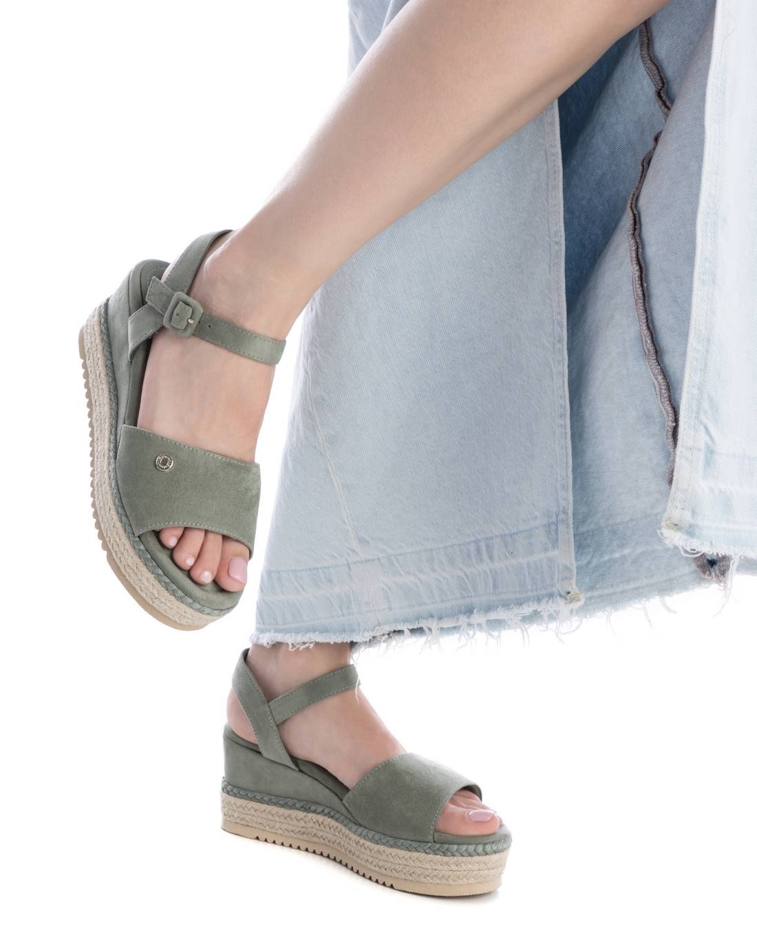 REFRESH Donna Sandali con zeppa 172660 Verde