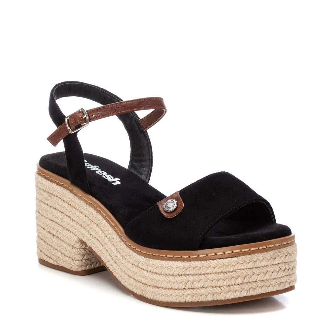 REFRESH Donna Sandali con tacco 172578 Nero