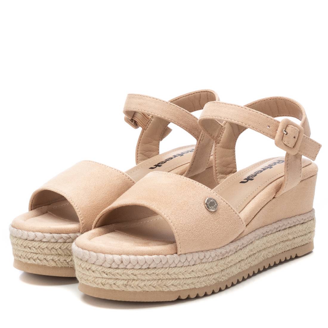 REFRESH Donna Sandali con zeppa 172660 Cipria