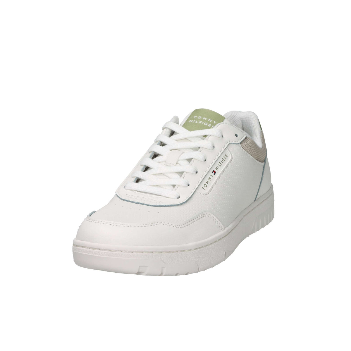 Tommy Hilfiger Uomo Sneakers bassa FM0FM0568 Bianco/Beige