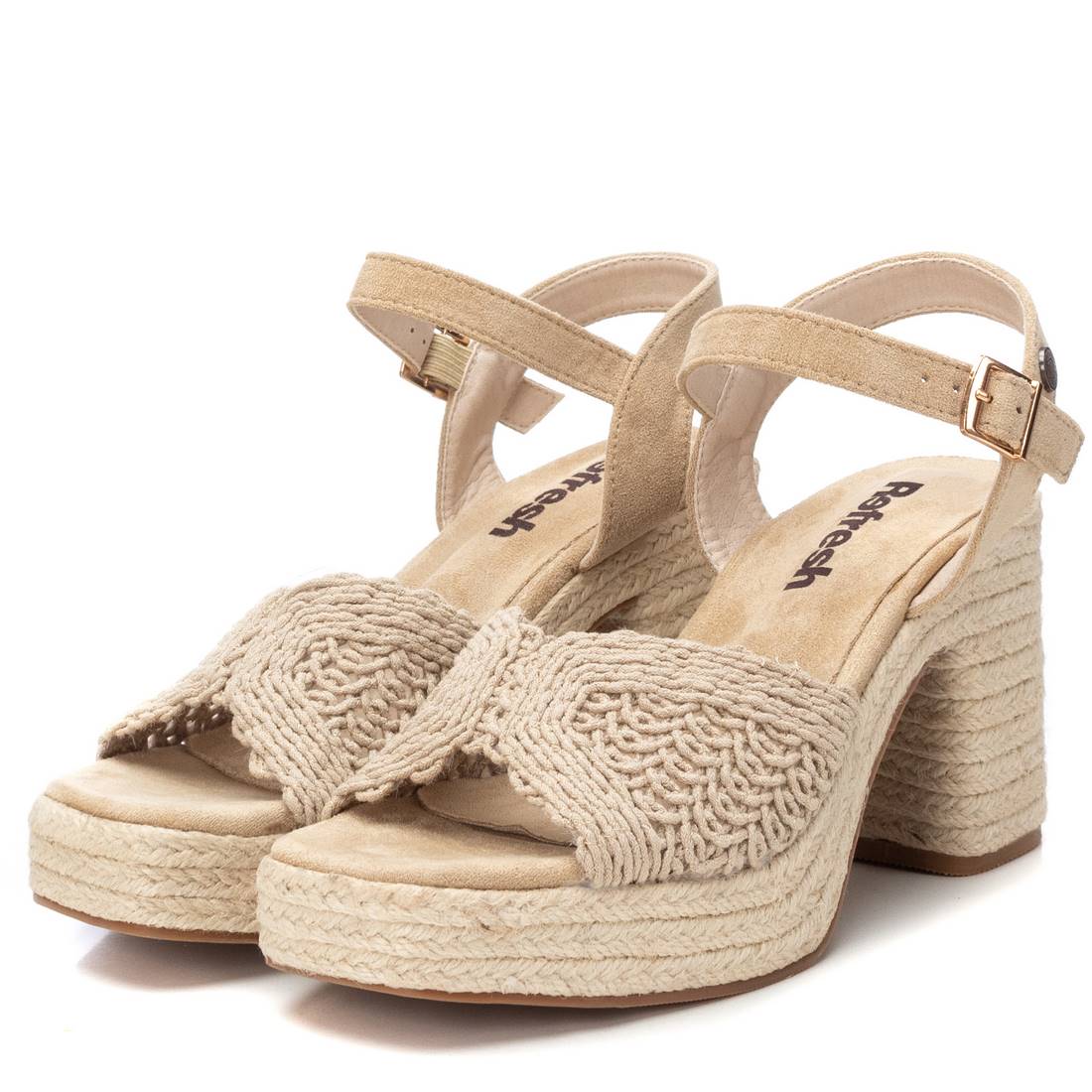REFRESH Donna Sandali con tacco 172733 Beige
