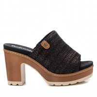 REFRESH Donna Ciabatte con tacco 172703 Nero