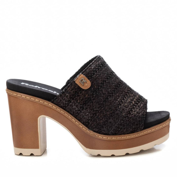 REFRESH Donna Ciabatte con tacco 172703 Nero
