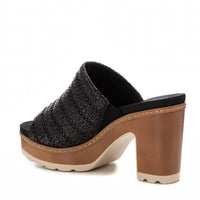 REFRESH Donna Ciabatte con tacco 172703 Nero