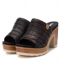 REFRESH Donna Ciabatte con tacco 172703 Nero