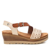 Refresh Femme Sandale à plateforme 172846 Beige