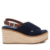 Refresh Femme Sandale à plateforme 172579 Bleu