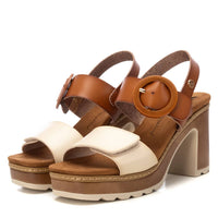 Xti Donna Sandali con tacco 144088 Cammello
