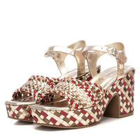 Carmela Donna Sandali con tacco 162224 Platino