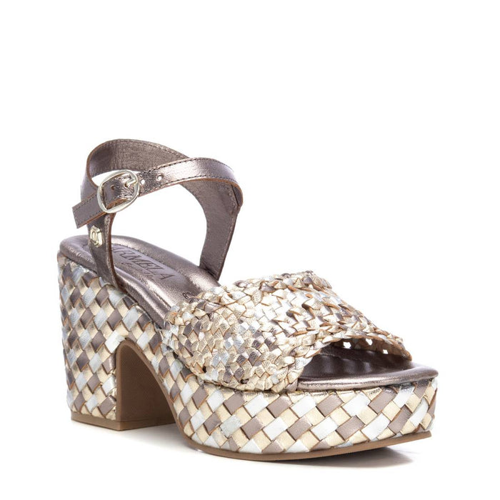 Carmela Donna Sandali con tacco 162224 Argento/Oro