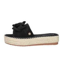 REFRESH Donna Ciabatte con zeppa 172547 Nero