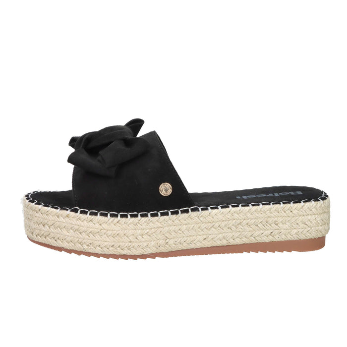 REFRESH Donna Ciabatte con zeppa 172547 Nero