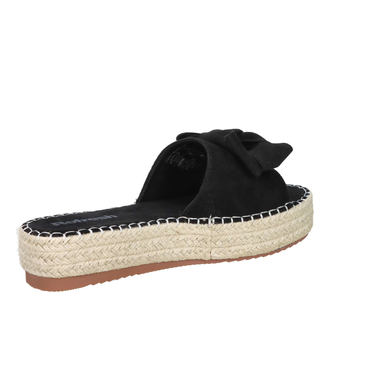 REFRESH Donna Ciabatte con zeppa 172547 Nero