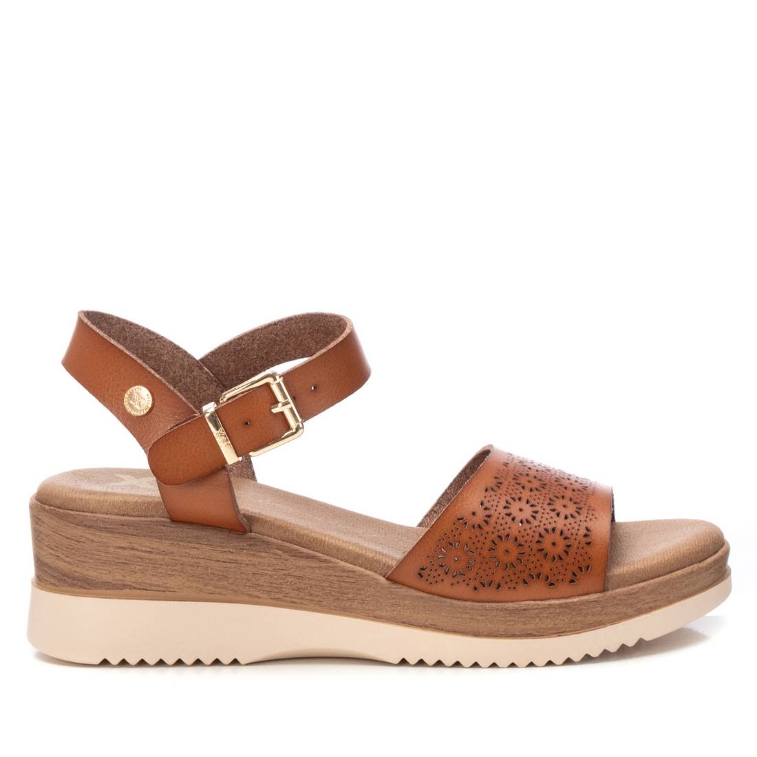 Xti Donna Sandali con zeppa 143850 Cuoio
