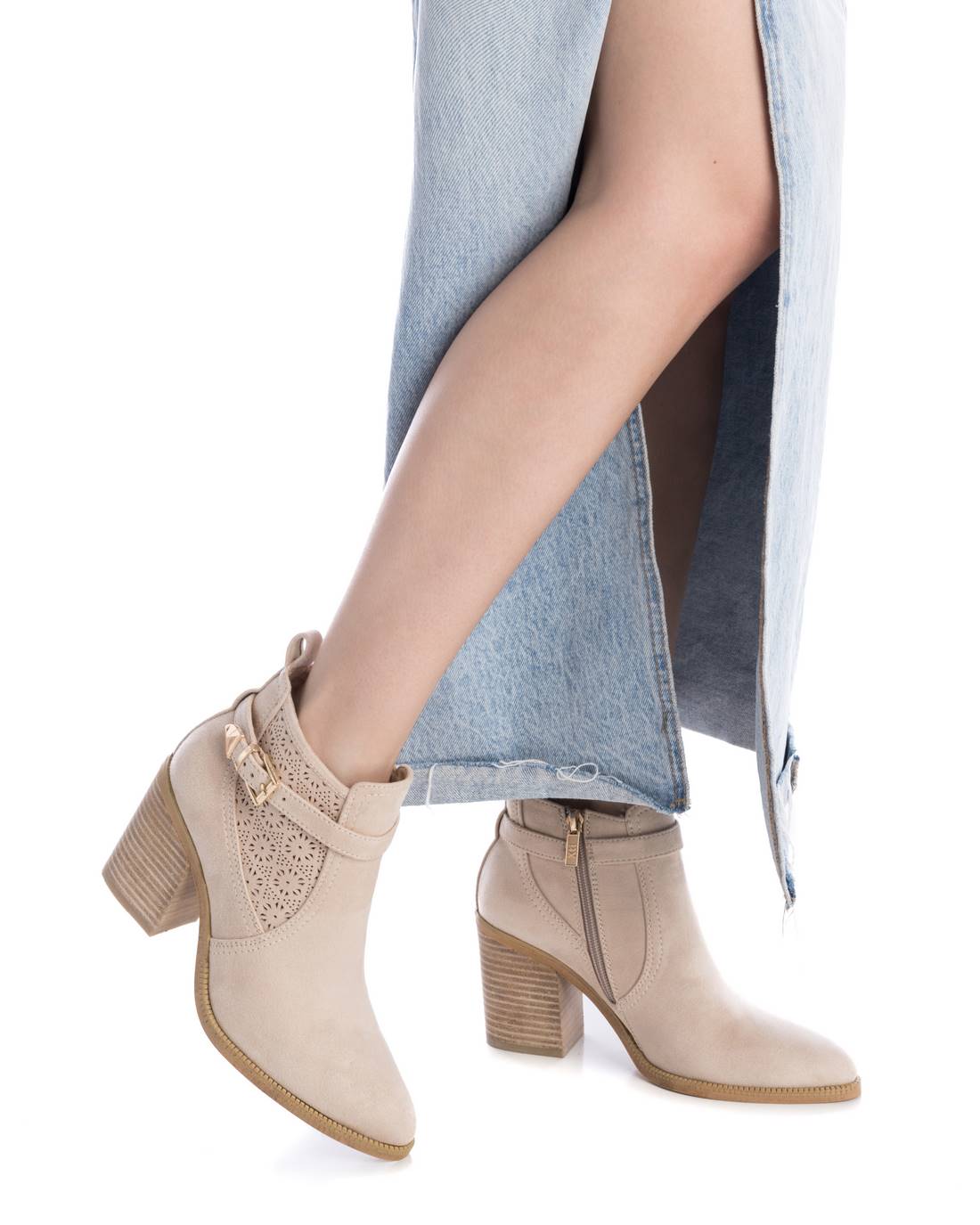 Xti Donna Stivaletti tacco 143883 Beige