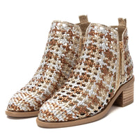 Xti Donna Stivaletti tacco 143963 Oro