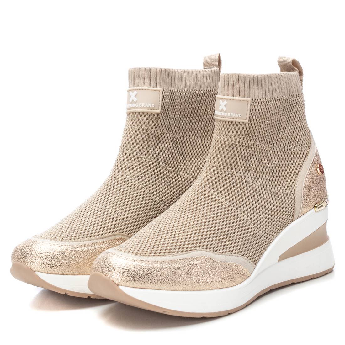 Xti Donna Sneakers alta 142405 Beige