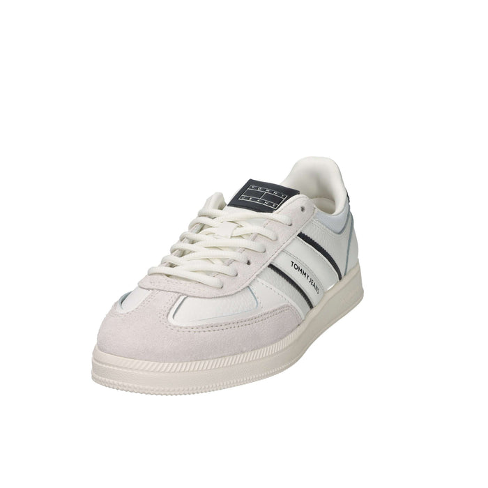 Tommy Hilfiger Uomo Sneakers bassa EM0EM01672 Bianco/Nero