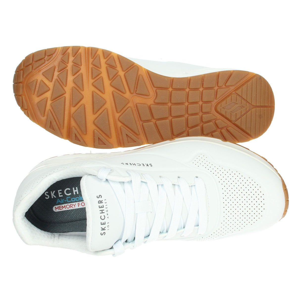 SKECHERS Uomo Sneakers bassa 52458 Bianco