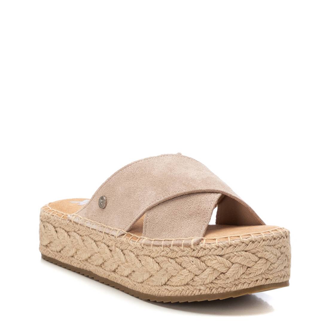 Xti Donna Ciabatte con zeppa 143640 Beige