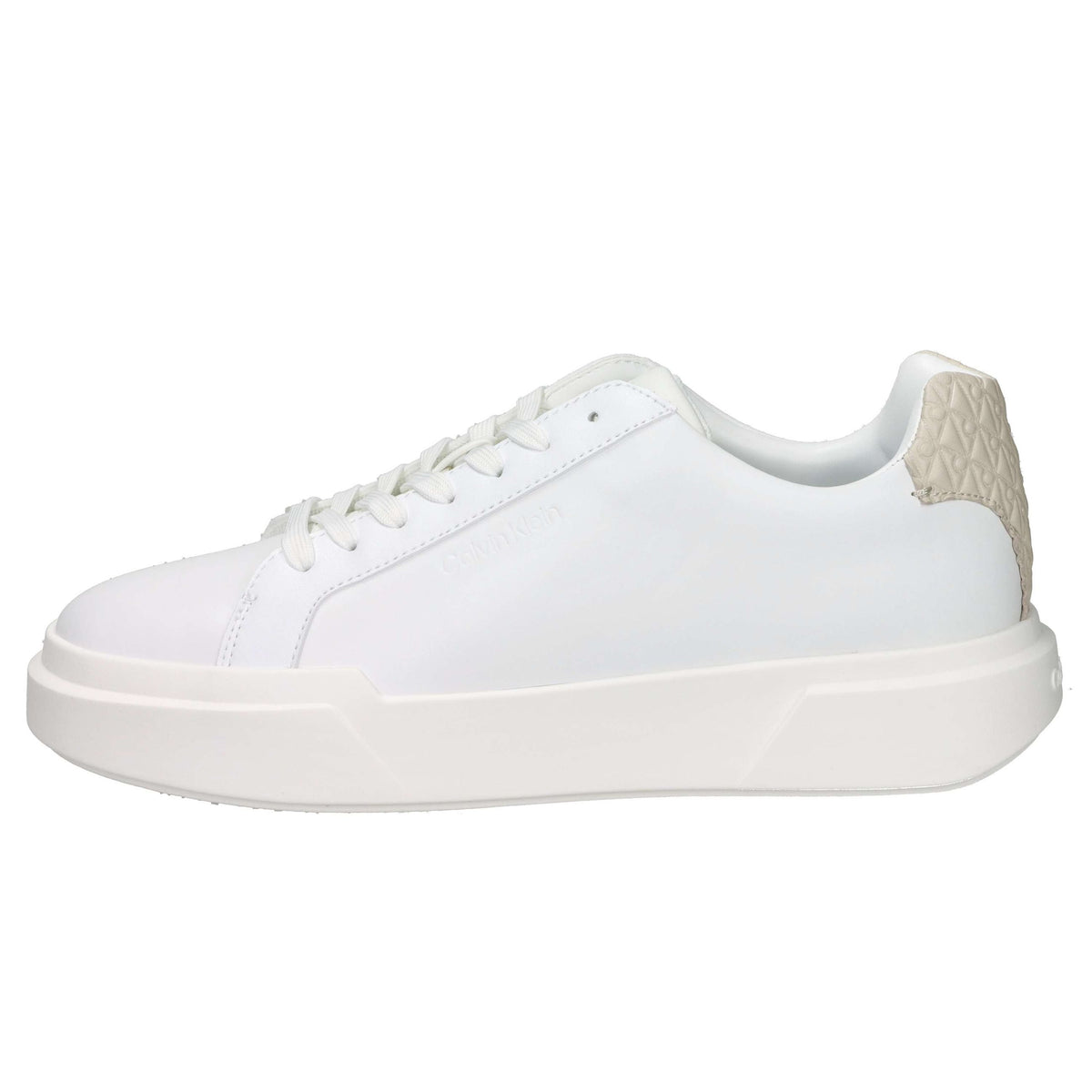 CALVIN KLEIN Uomo Sneakers bassa HM0HM02070 Bianco/Beige