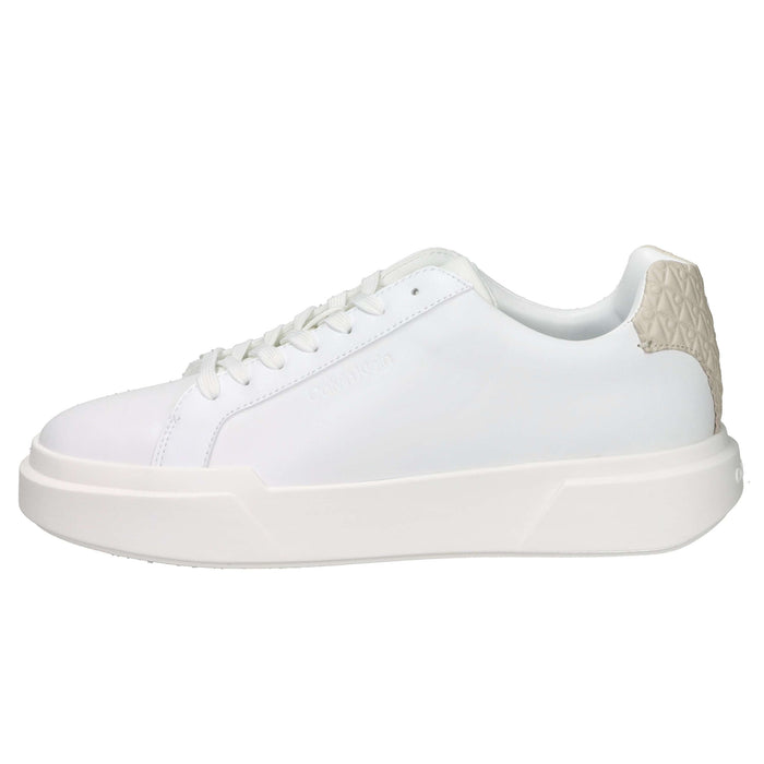 CALVIN KLEIN Uomo Sneakers bassa HM0HM02070 Bianco/Beige