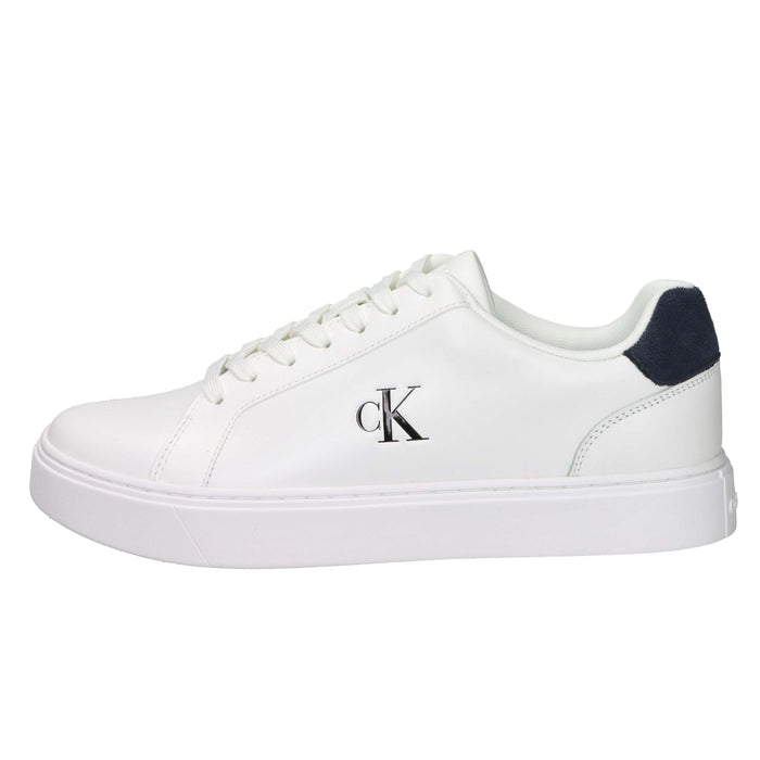 CALVIN KLEIN Uomo Sneakers bassa YM0YM01435 Bianco/Blu