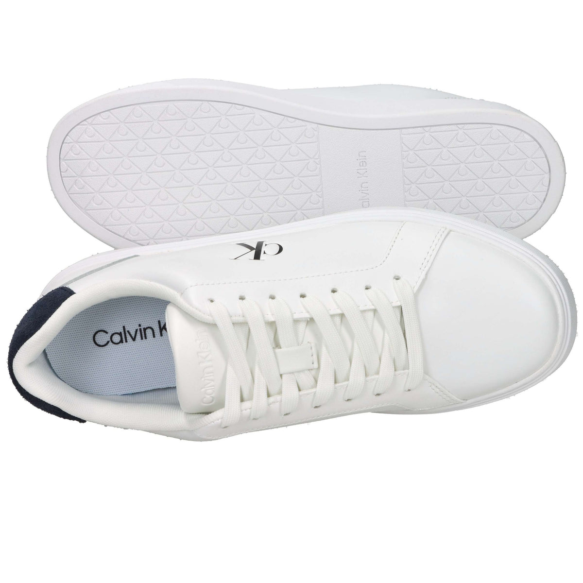 CALVIN KLEIN Uomo Sneakers bassa YM0YM01435 Bianco/Blu