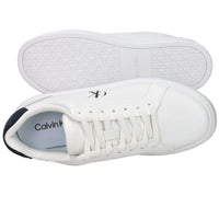 CALVIN KLEIN Uomo Sneakers bassa YM0YM01435 Bianco/Blu